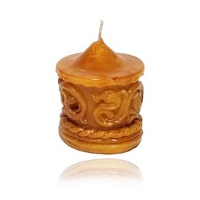 Barokk mintás méhviasz gyertya