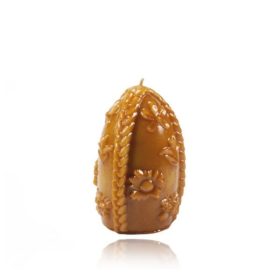 MVH011	Fonott mintás húsvéti tojás méhviasz gyertya