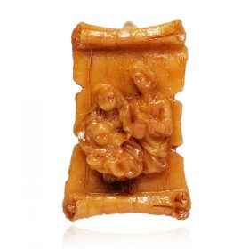 MVKD029	Szent család pergamenen méhviasz figura tömjénnel