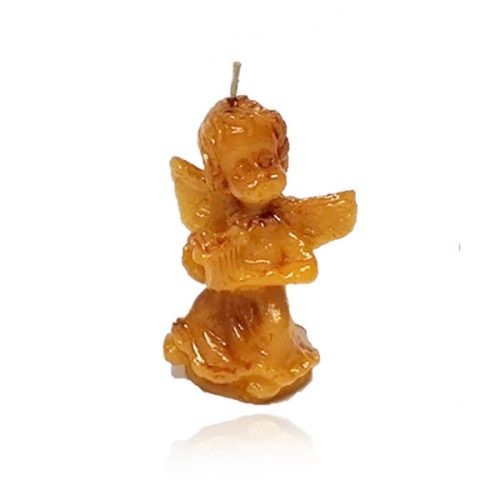 MVS002	Angyal hárfával méhviasz gyertya