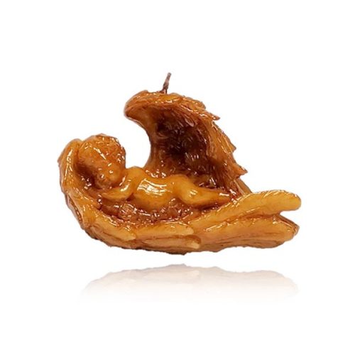 MVS010	Gyermek angyalszárnyban 3 méhviasz gyertya