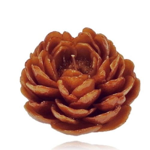 MVU007	Kinyílt virág méhviasz gyertya 